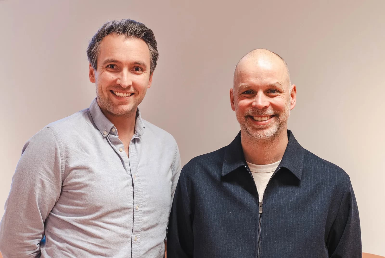 Erik Mus en Peter Minkjan, oprichters van Think again